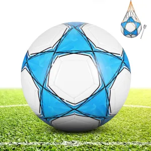 Soccer Ball, Anti-Explosion Design Soccer Ball Size 5, Indoor Outdoor Football for School Training Practice or Boys Gift