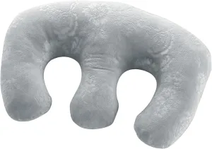Soft Detachable Chest Pillow Breast Support Pillow for Women - Grey Velvet Pearl Cotton Feminine Bolster for SPA Beauty Salon Massage Table Better Sleep