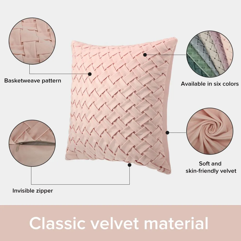 Soft Velvet Cushion Cover 40 x 40 cm - Light Pink