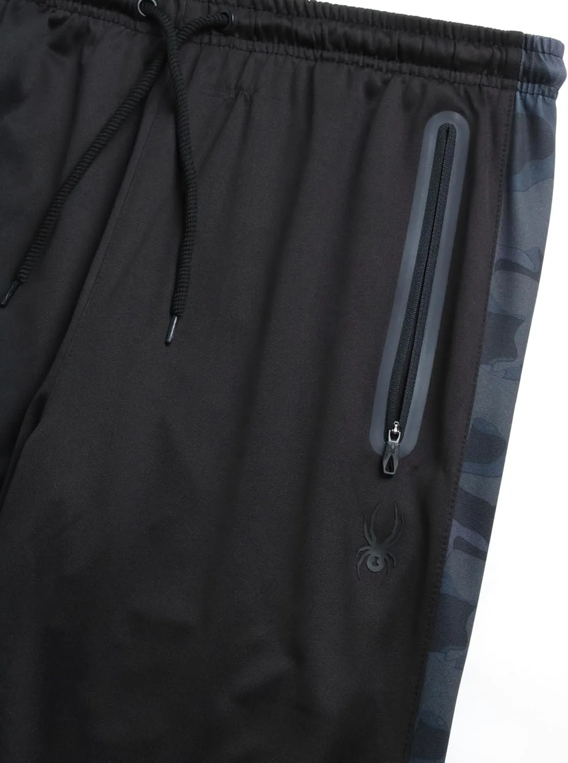 Spyder Mens Sweatpants with Pockets - Athletic Performance Tech Joggers for Men, Terry Workout Pants for Gym, Running, Hiking