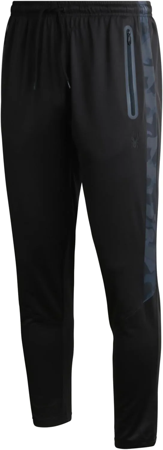 Spyder Mens Sweatpants with Pockets - Athletic Performance Tech Joggers for Men, Terry Workout Pants for Gym, Running, Hiking