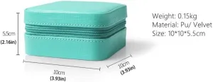 Storage Box Jewelry Organizer Jewelry Box Small Watch Lipstick Storage Box Ladies Gift PU Leather Travel Jewelry Storage Box Jewelry Box