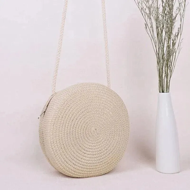 Straw Bags With Zipper | Patricia