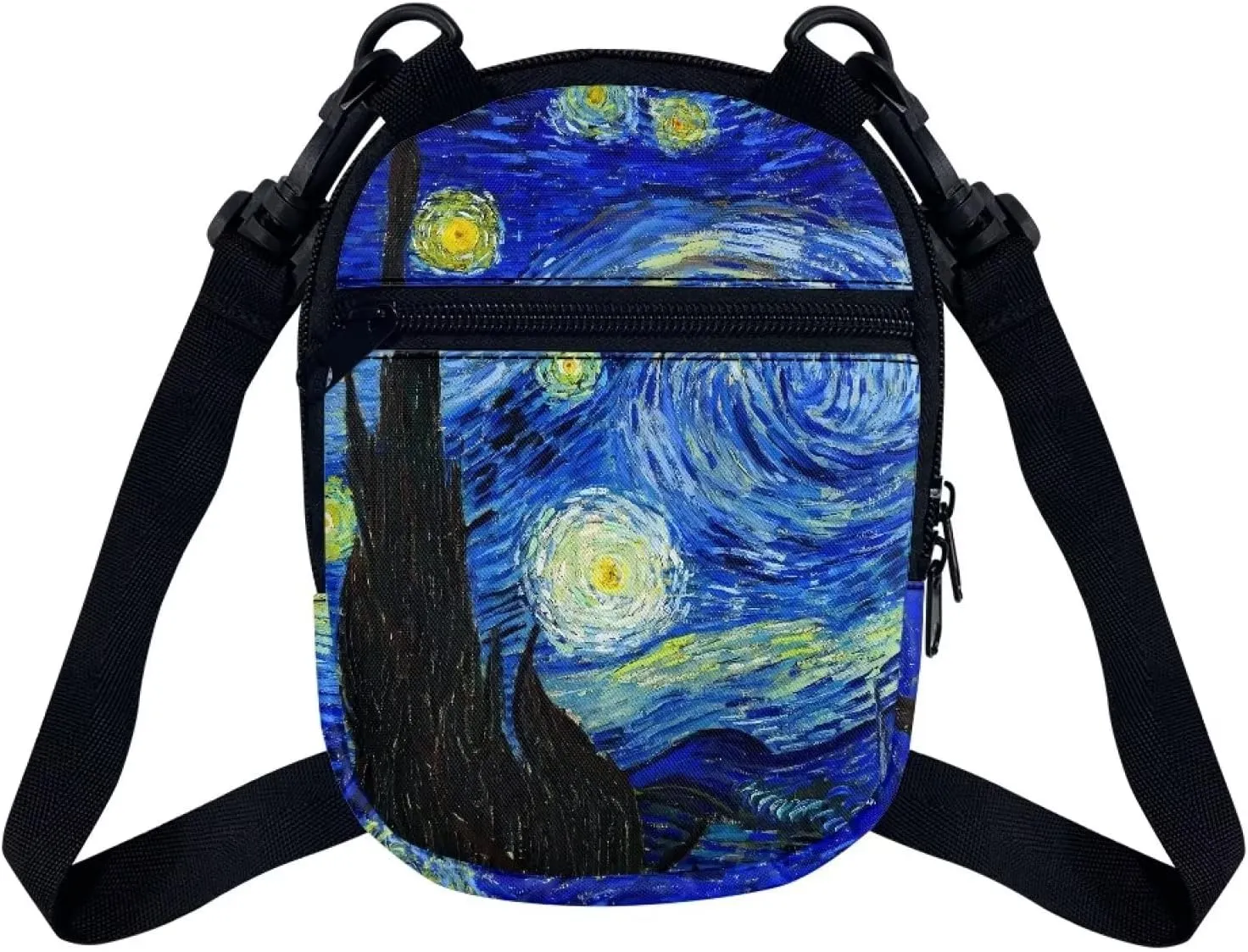 Suobstales Messenger Bag for Women Crossbody Zipper Bag with Adjustable Strap Portable Phone Purse Shoulder Handbag