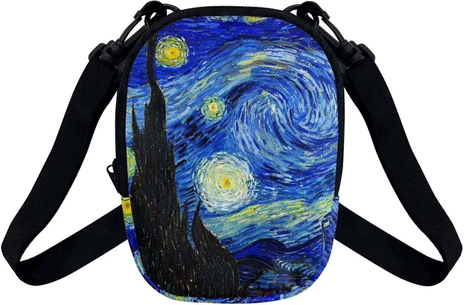 Suobstales Messenger Bag for Women Crossbody Zipper Bag with Adjustable Strap Portable Phone Purse Shoulder Handbag
