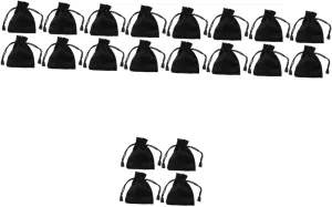 SUPVOX 5sets Elegant Drawstring Dice Bag Small Jewelry Pouch for Wedding Favors Portable Candy Container Drawstring Closure Jewelry Bags 4pcs*5