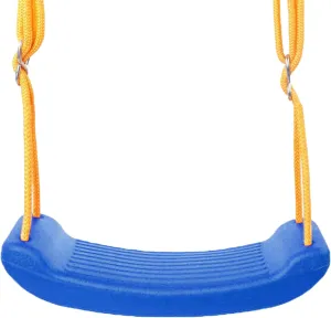 Swing Seat, Reusable Detachable Kid Outdoor Plastic Swing Seat, Kids Safety Playground Swing Seat Replacement, Anti Skid Buckle Adjustable Tear Resistant Rope Children Seat Swing for Park(Blue)