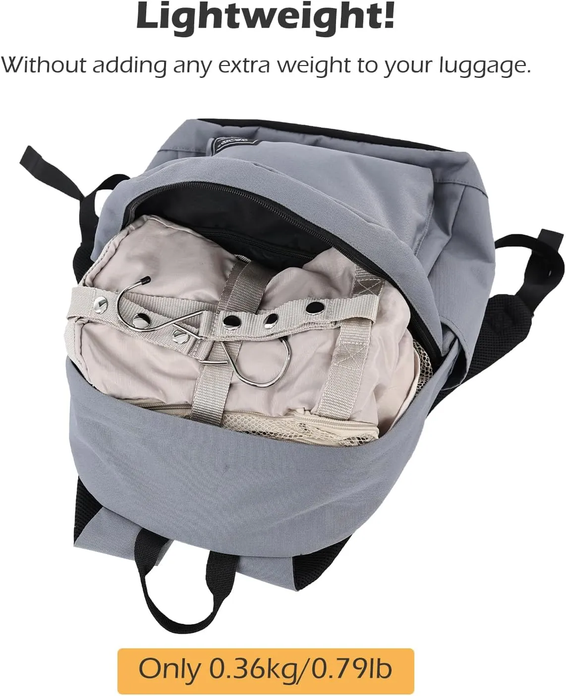 TABITORA Travel Luggage Organizer Hanging Packing Cubes Portable Hanging Shelves Carry on Closet for Suitcase with 2 Hooks,Collapsible(Darkgreen,M)