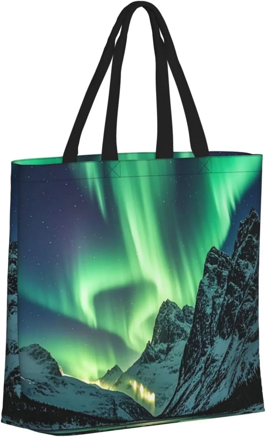 Tote Bag Large Capacity Grocery Bag With Zipper Pitbull Dogs Shopping Bag Shoulder Bag for Women