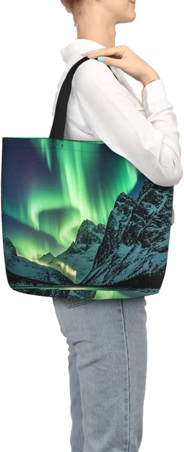 Tote Bag Large Capacity Grocery Bag With Zipper Pitbull Dogs Shopping Bag Shoulder Bag for Women