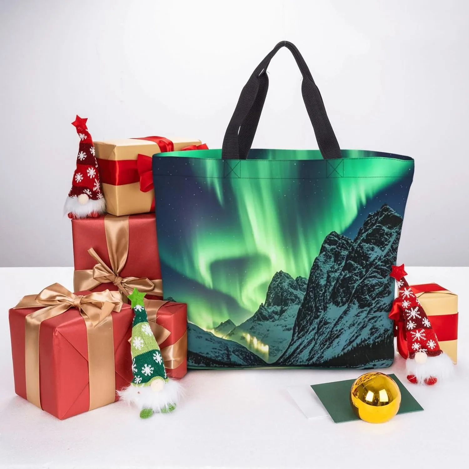 Tote Bag Large Capacity Grocery Bag With Zipper Pitbull Dogs Shopping Bag Shoulder Bag for Women