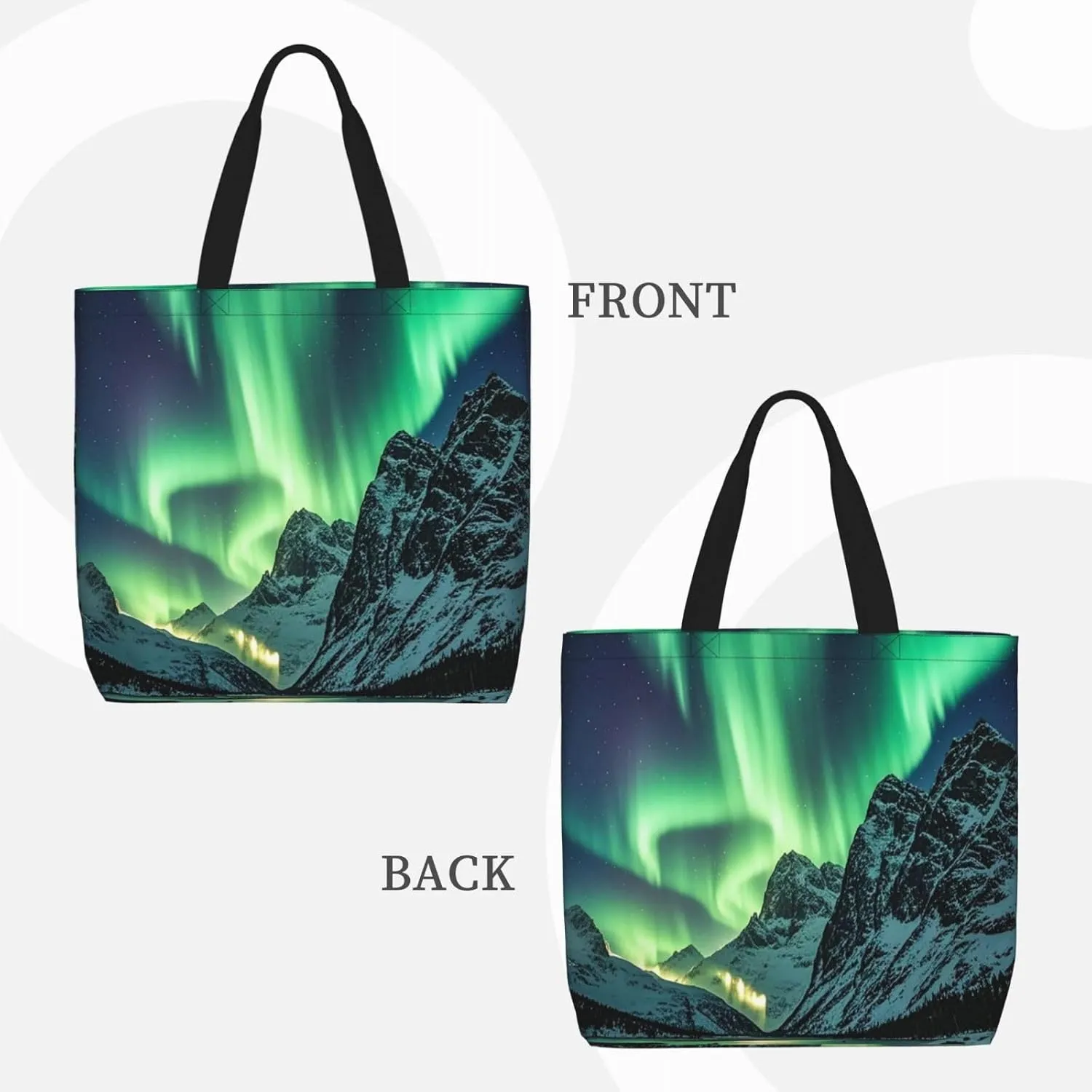 Tote Bag Large Capacity Grocery Bag With Zipper Pitbull Dogs Shopping Bag Shoulder Bag for Women