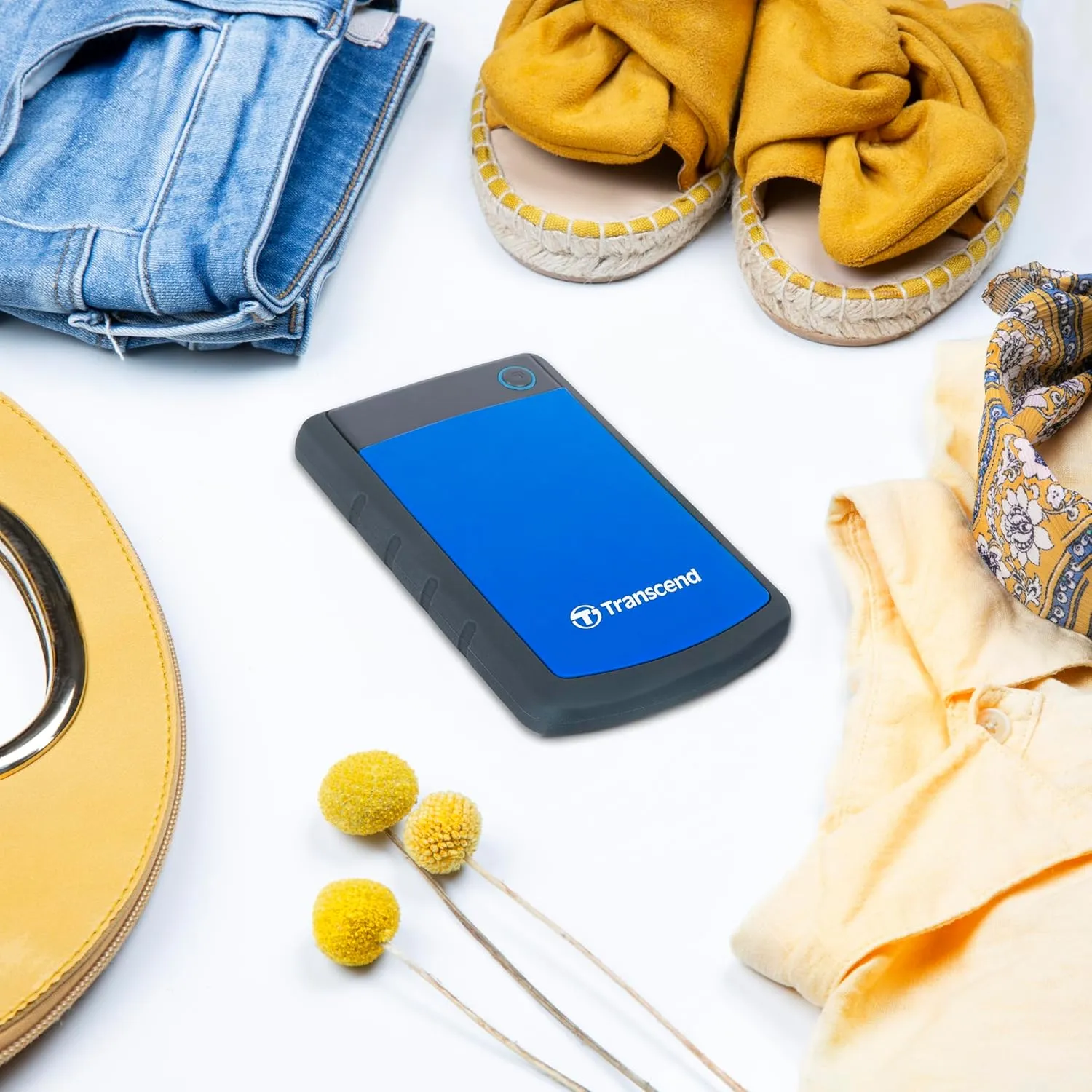 Transcend 4TB USB 3.1 Gen 1 StoreJet 25H3B SJ25H3B Rugged External Hard Drive TS4TSJ25H3B Blue
