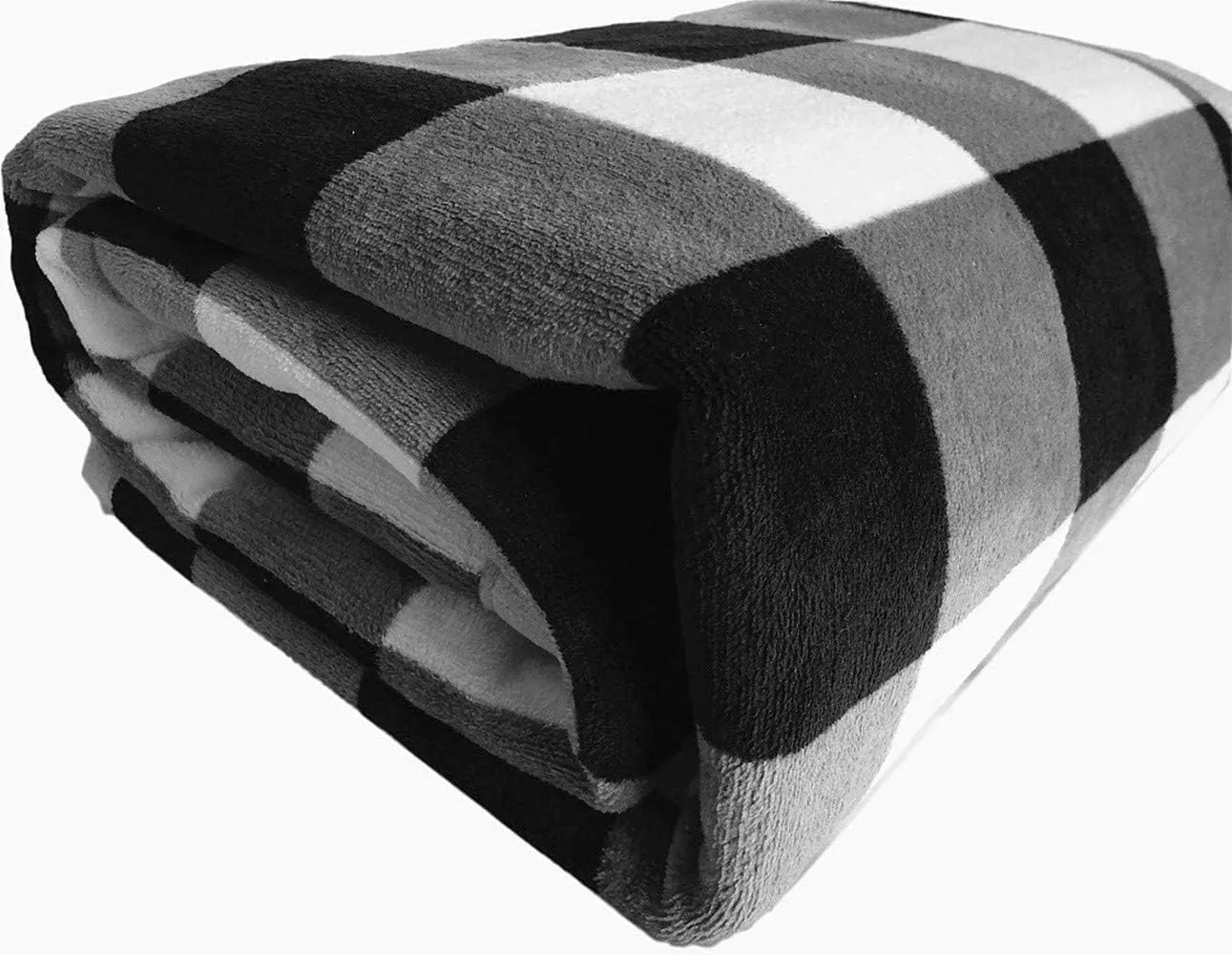 UKELER Buffalo Check Bed Blanket 60'' x 80''- Soft Plush Flannel Throws and Blanket for Bed/Couch/Sofa/Office/Camping