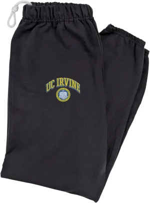University of California Irvine School Seal Mens Jogger Sweatpants, Black, X-Large