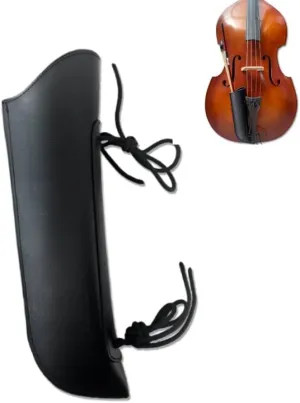 Upright Bass bow quiver, Leather Bass bow case, Sturdy Bow bag Holder for German and French bass bow, Bass Instrument Strings Accessories (Black)