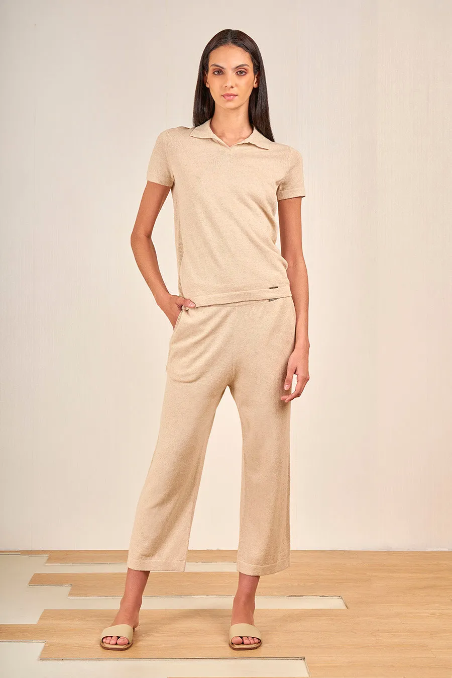 Vangogh T-Shirt Linen & Cotton Color Desert