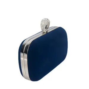 Velvet Diamond Ring Snap Clutch Purse