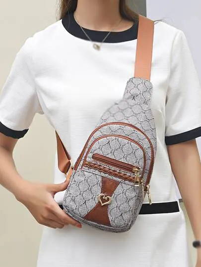 Vintage Large Capacity Crossbody Bag for Women