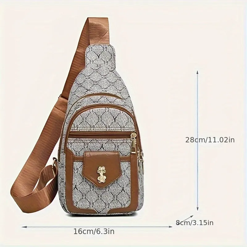 Vintage Large Capacity Crossbody Bag for Women
