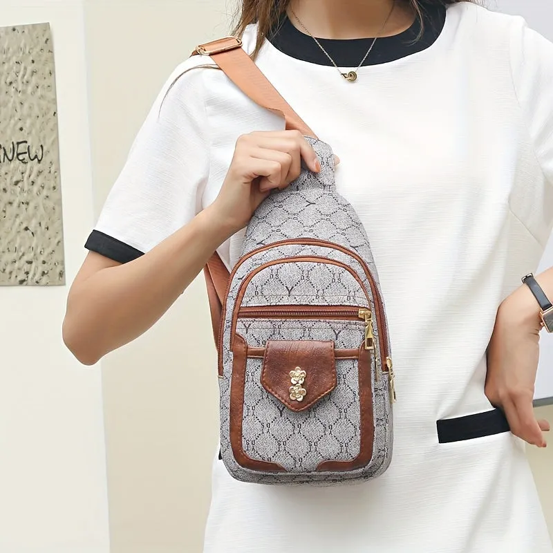 Vintage Large Capacity Crossbody Bag for Women
