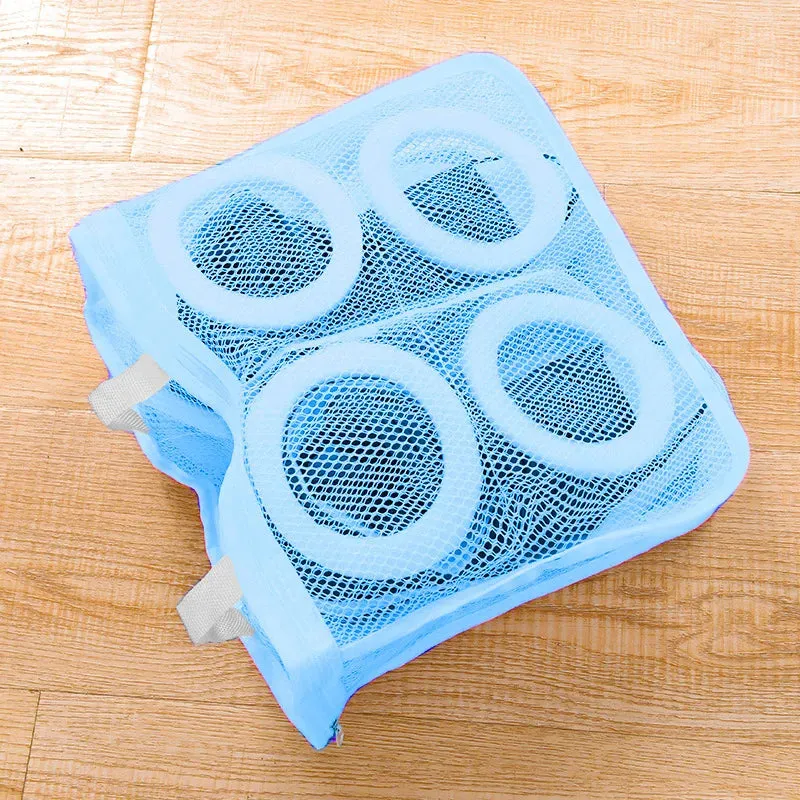 Washing Machine Shoes Bag Travel Shoe Storage bags Portable Mesh Laundry bag Anti-deformation Protective Shoes Airing Dry Tools