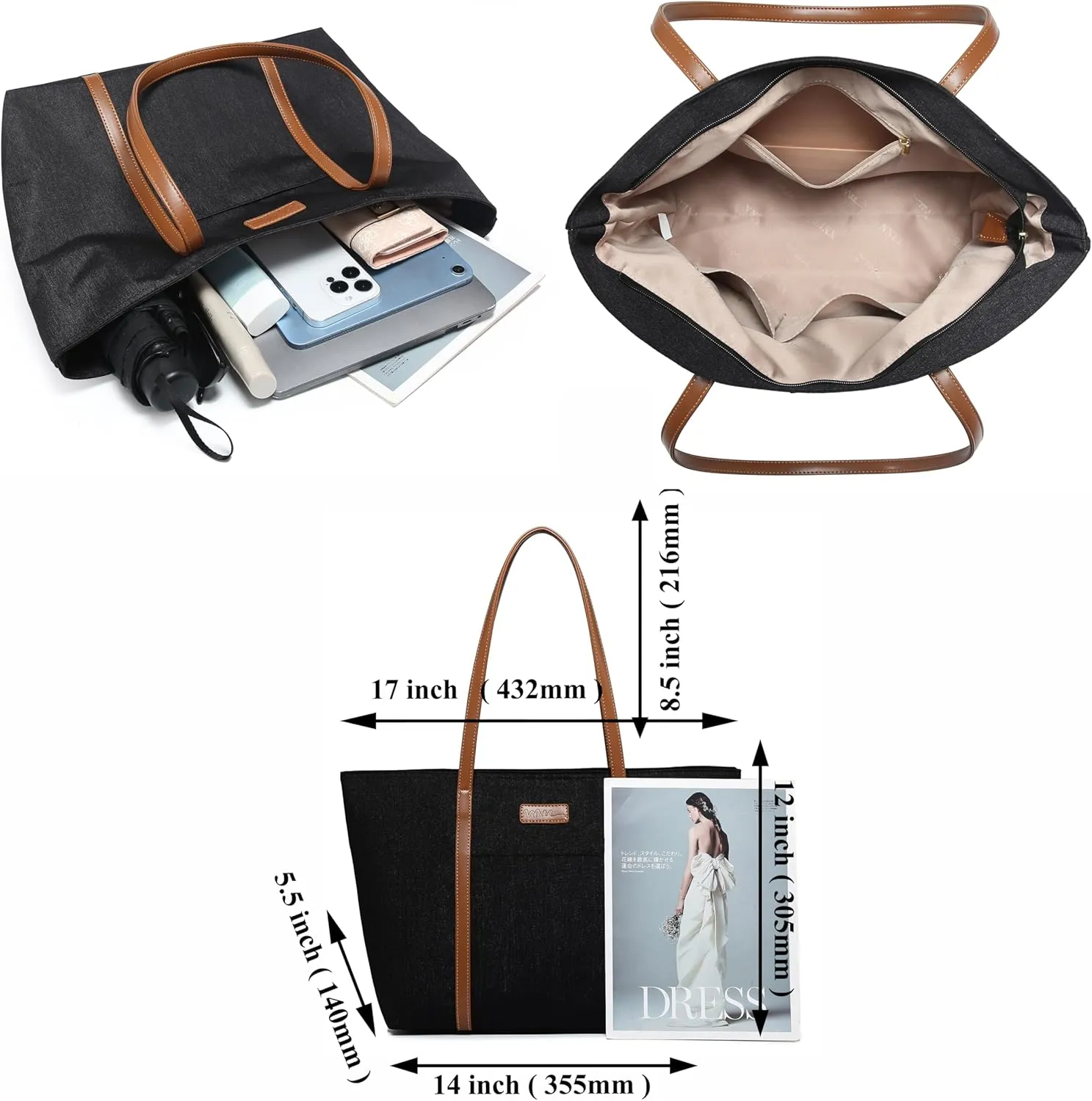 Water Resistance Light Weight Tote Bag Carrying Shoulder Bag Handbag