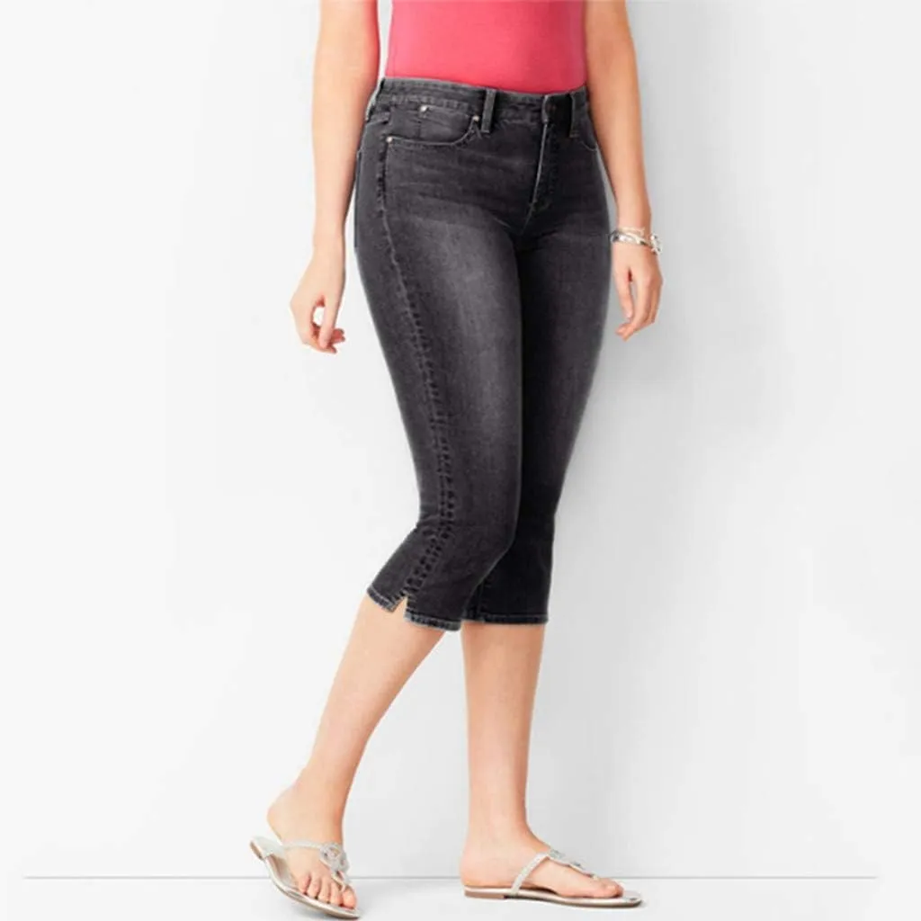Women's Capri Pants Leg Pants Drawstring Elastic Trousers Comfy Straight Leg Long Drawstring Elastic Waist Lounge