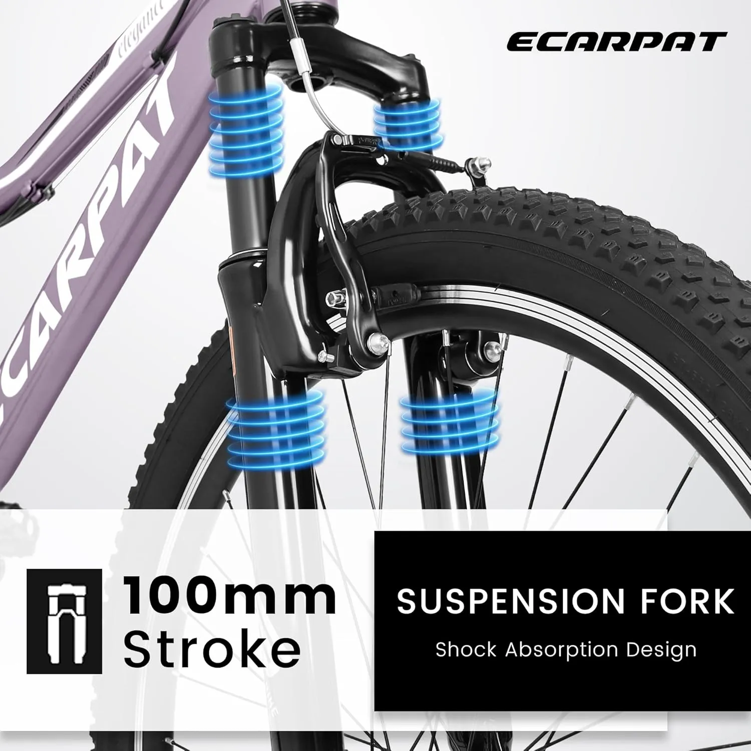 Womens' Girls 24/26 Inch Kids Mountain Bikes, 21-Speed Children's Day Gifts for Ages 10  Years Old Bicycles, School Work Daily Commuting Summer Travel Bikes