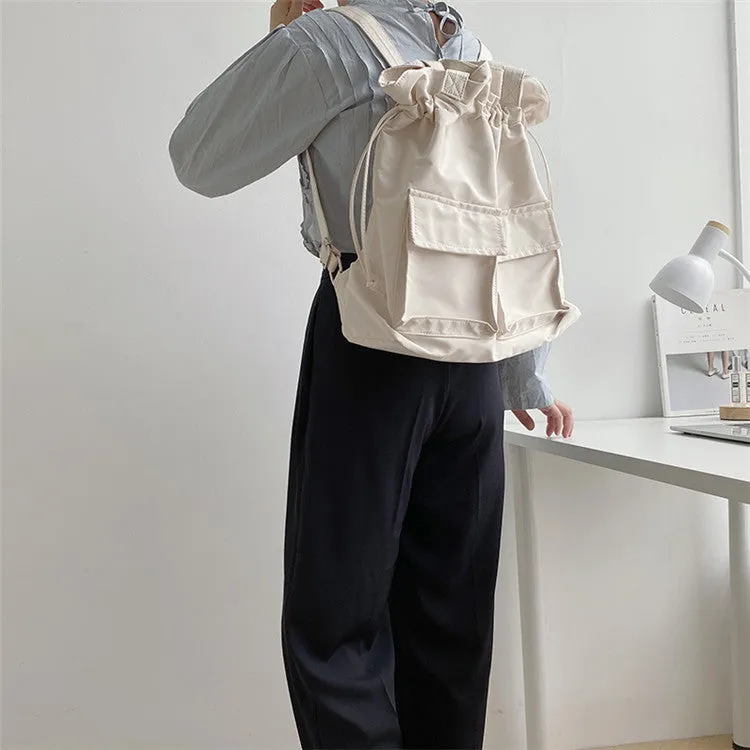 Women's Korean Style Fashion Large Capacity Nylon Backpacks