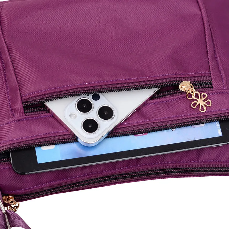 Women's Multilayer One Large Capacity Waterproof Nylon Bags