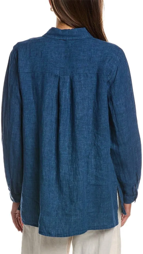 Women's Plus Size Classic Collar Long Shirt