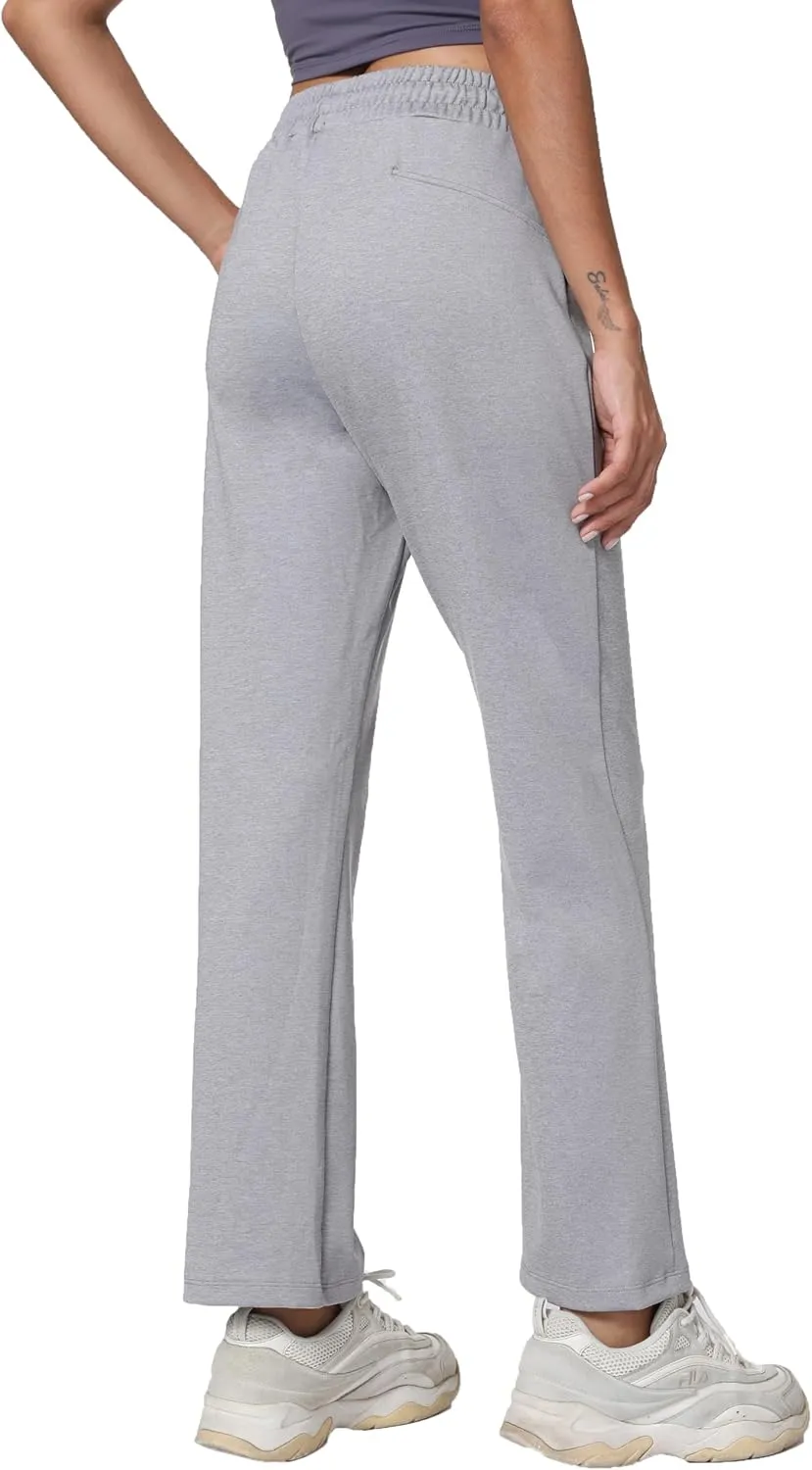 Women's Workout Joggers with Pockets-Quick Dry Athletic Lounge Pants for Hiking Yoga and Running