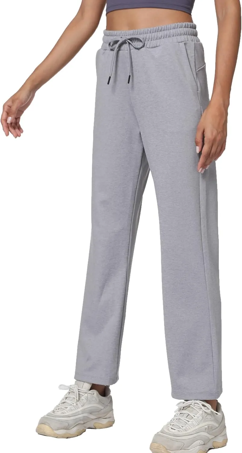 Women's Workout Joggers with Pockets-Quick Dry Athletic Lounge Pants for Hiking Yoga and Running
