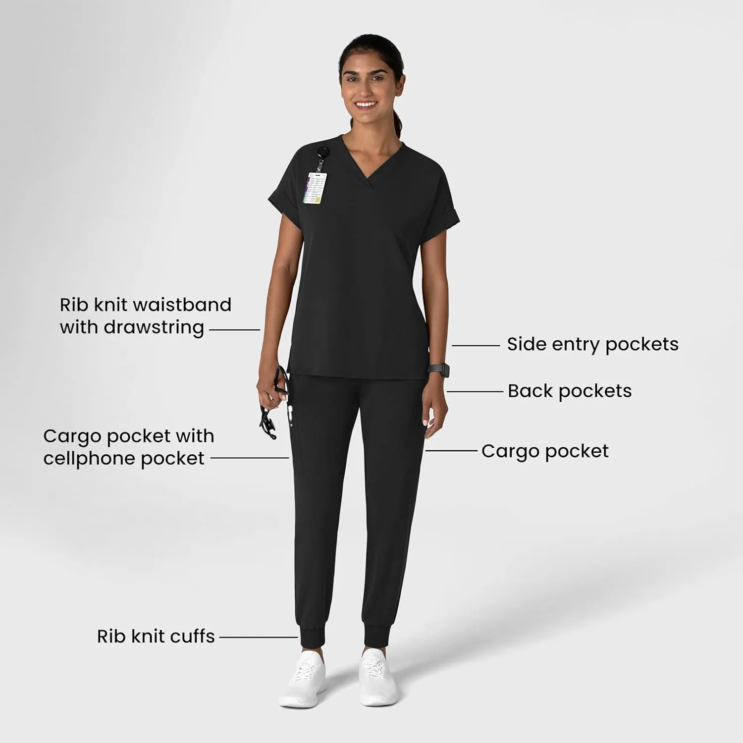 WonderWink Women's Jogger Utility Scrub Pant