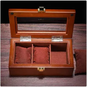 Wood Watch Display BoPB9rrg Gift Boxes Jewelry Case (Color : 8 Slots) (3 Slots)
