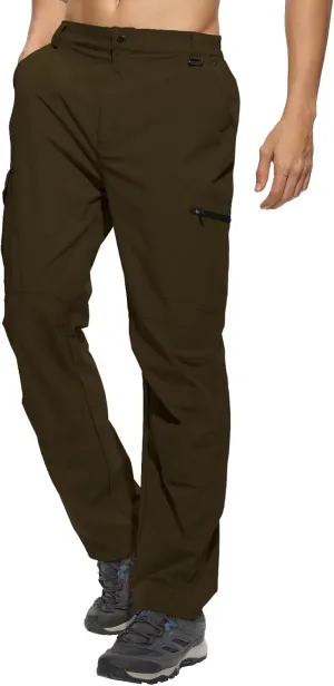 Work Pants for Men Waterproof Lightweight Quick Dry Travel Fishing Camping Men Hiking Cargo Pants Outdoor 6 Pockets