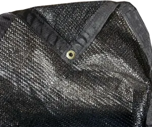 XTARPS - 8' x 20' - 60% Light Weight Shade Cloth, Sun Shade, Shade sail, Black Color