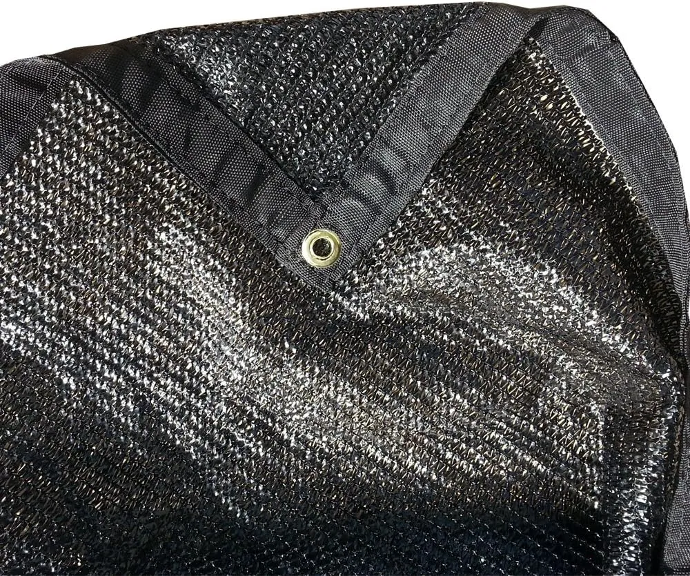 XTARPS - 8' x 20' - 60% Light Weight Shade Cloth, Sun Shade, Shade sail, Black Color